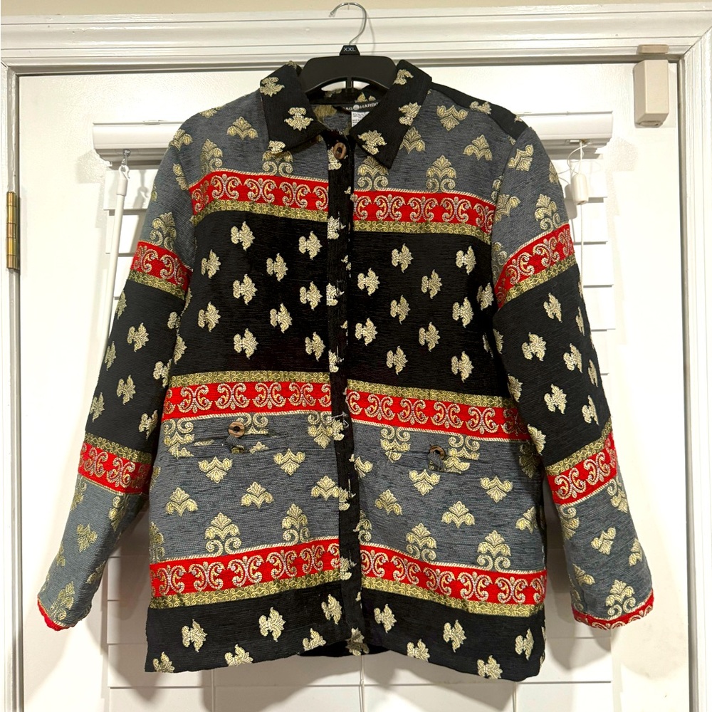 Sag Harbor Multicolor Patterned Jacket - image 1